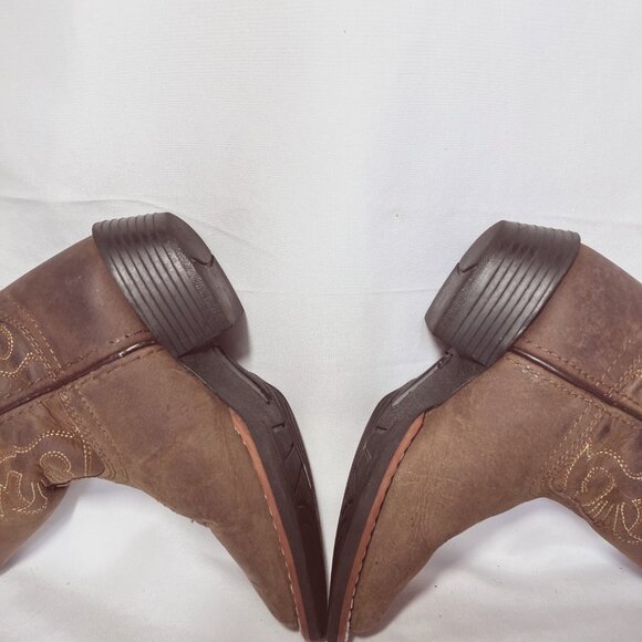 Masterson Boot Company-Style RB2011C-Size 11-Tan/Orange Leather-Pull Taps-Boys - Picture 6 of 16